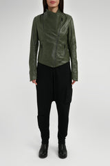 VSP - Alba - Green Leather Jacket