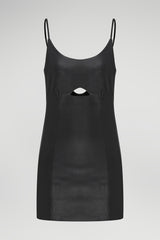 Lorianne - Black Leather Dress