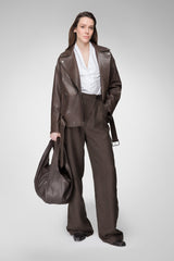 VSP - Cloudy Brown Leather Jacket