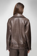 VSP - Cloudy Brown Leather Jacket