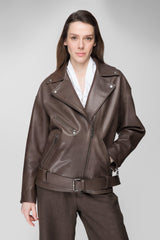 VSP - Cloudy Brown Leather Jacket