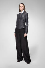 VSP - Lola - Anthracite Leather Jacket
