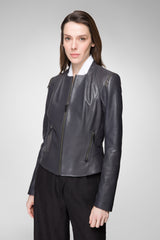 VSP - Lola - Anthracite Leather Jacket