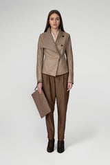 VSP - Dark Beige Leather Jacket