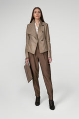 VSP - Dark Beige Leather Jacket