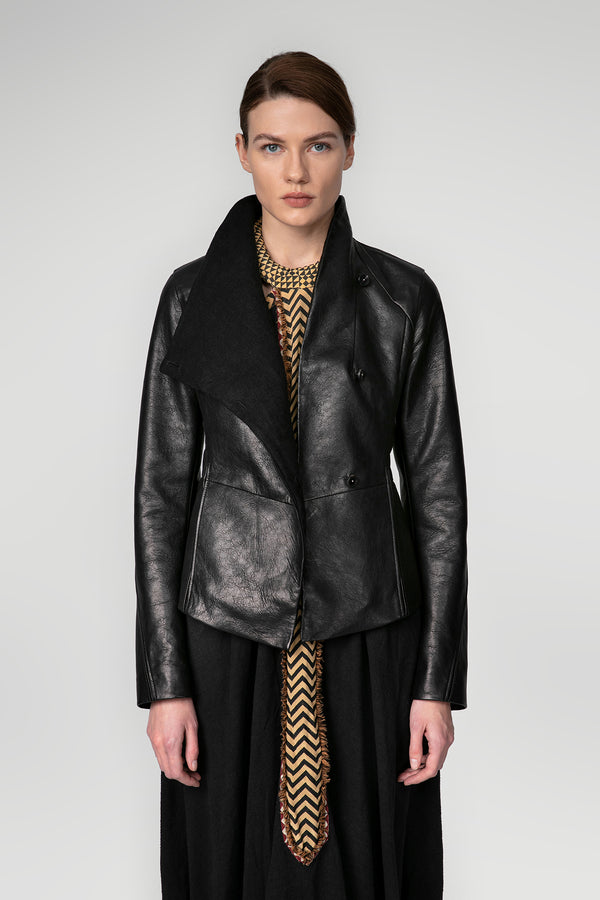 Luna - Black Leather Jacket
