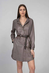 VSP - Grey Leather Coat
