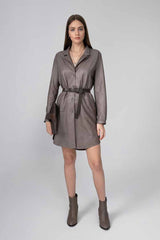 VSP - Grey Leather Coat