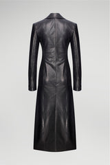 Laurence - Black Leather Coat