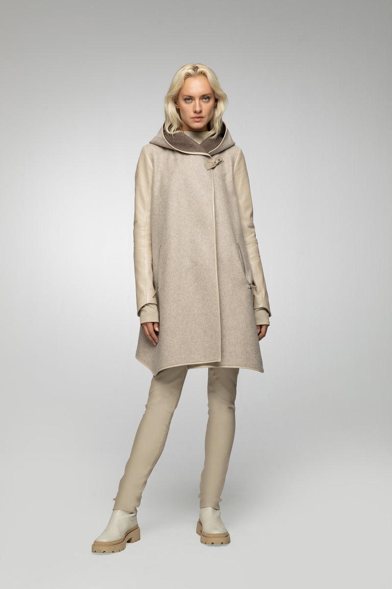 Lea - Latte Wool Coat
