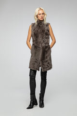 VSP - Nude Shearling Vest