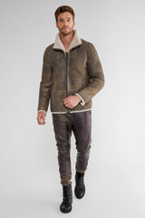 VSP - Green Shearling Jacket
