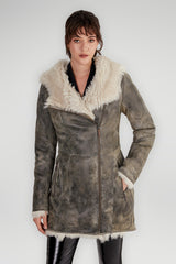 VSP - Green Shearling Coat