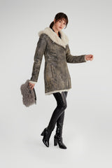 VSP - Green Shearling Coat