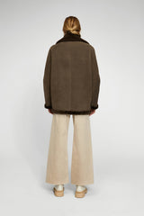 Harper - Manteau en peau lainée