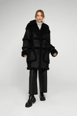 VSP - Black Shearling Coat