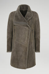 Chantal - Manteau en peau lainée