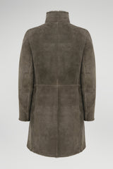 Chantal - Manteau en peau lainée