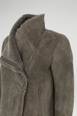 Chantal - Manteau en peau lainée