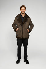 VSP - Brown Tobacco Shearling Coat