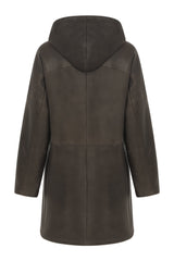 VSP - Josephine - Brown Anthracite Shearling Coat