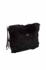 VSP - Black Metallic Shearling Clutch