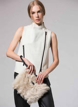 VSP - Beige Shearling Clutch