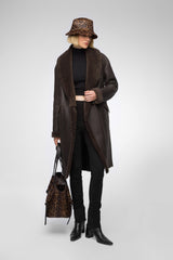 Murielle - Brown Bitter Shearling Coat