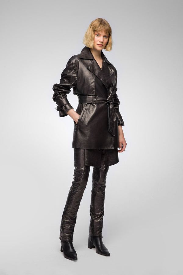 Louise - Black Leather Jacket