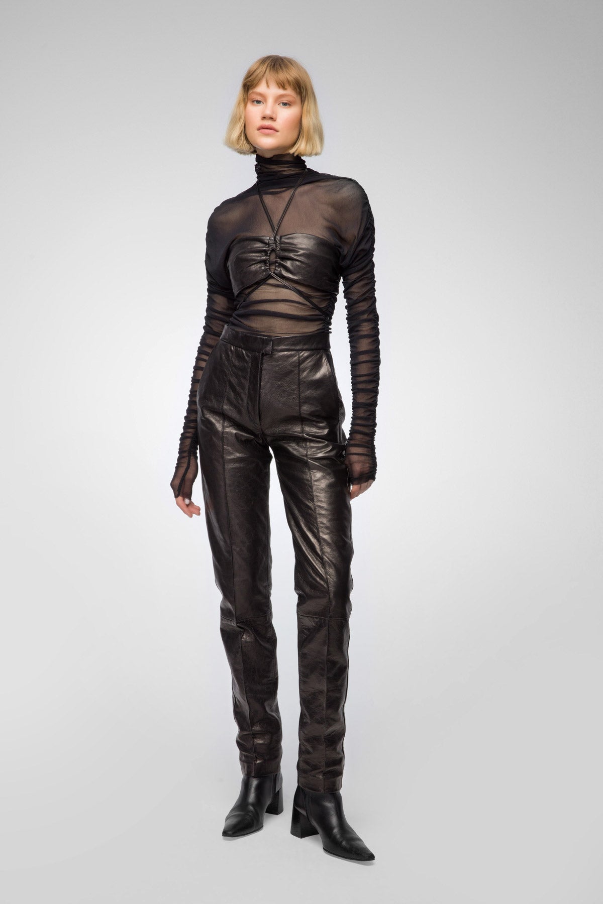 Francoise - Black Leather Pant – V S P