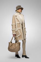 VSP - Ecru Shearling Coat