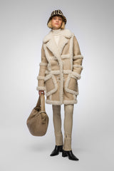 VSP - Ecru Shearling Coat