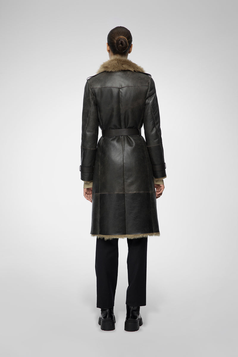 VSP - Lyza - Toscana Desert Beige Shearling Coat