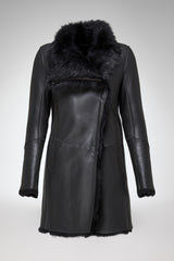 VSP - Kristell - Clotho Anthracite Shearling Coat