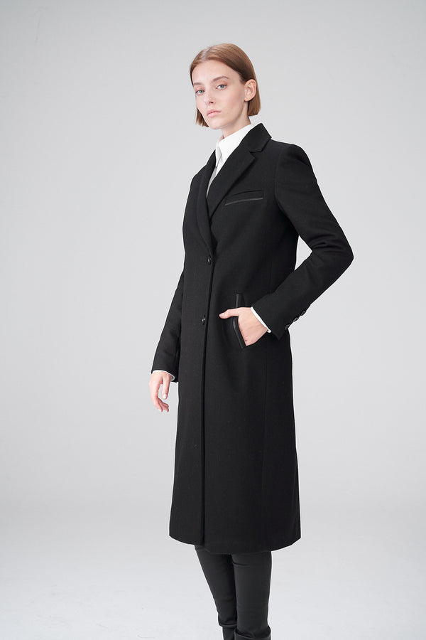 Maggy - Black Wool Coat