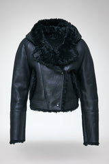 Ida - Black Shearling Jacket