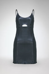 Lorianne - Black Leather Dress
