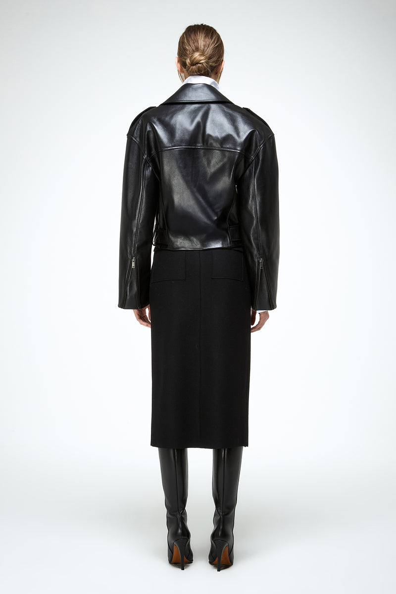 V S P - Anya - Black Leather Jacket