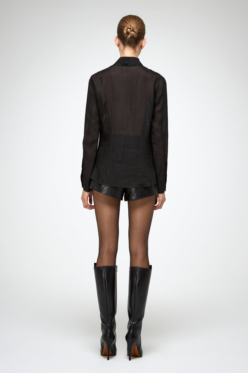 VSP - Iva - Ramie Black Shirt