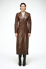 Laurence - Tobacco Leather Coat