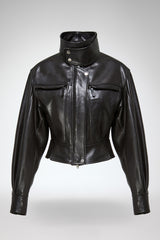 Gaia - Black Leather Jacket