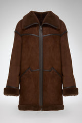 VSP - Dina - Tobacco Shearling Coat