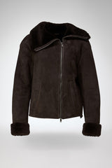 VSP - Pia - Dark Brown Shearling Jacket