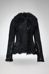 Estela - Black Shearling Jacket