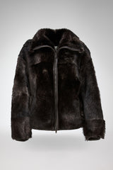 Bea - Brown Shearling Jacket