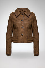 Valentina - Olive Leather Jacket