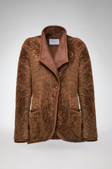Agnes - Dark Brown Shearling Coat