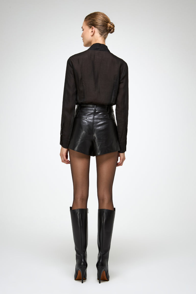 VSP - Colette - Black Leather Short