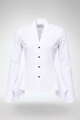 Luisa - White Cotton Shirt