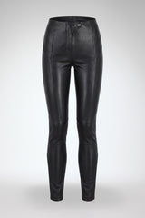 Helga - Black Leather Pants